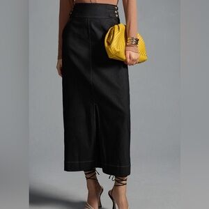 By Anthropologie Slim Column Maxi Shirt